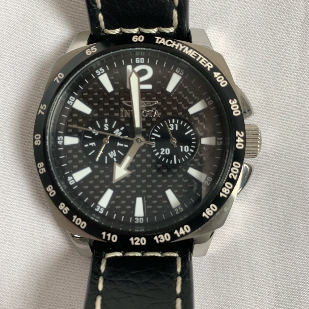 Invicta Speciality Quartz Watch with Leather Band - Picture 2 of 4